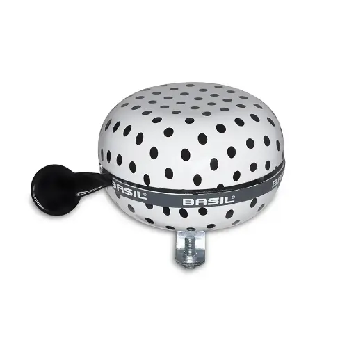 [640761-03] Bell Basil Polka Dot White/Black