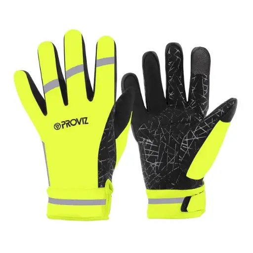 Bike gloves Proviz Classic neon yellow
